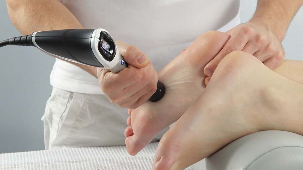 Shockwave therapy treatment at Advanced Muscle Care and Recovery